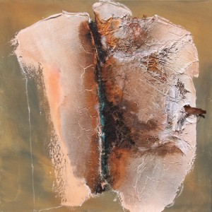 Afrika I - Erste Begegnung | 80x80 | Pigmente