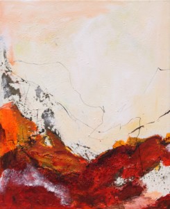 Afrikas Glut I | 50x60 | 2014 | Mischtechnik