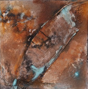 Die Kalahari lebt II | 40x40 | Mischtechnik