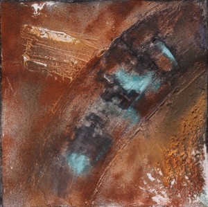 Die Kalahari lebt | 40x40 | Mischtechnik