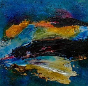 Abendstimmung am Meer | 60x60 | Mischtechnik