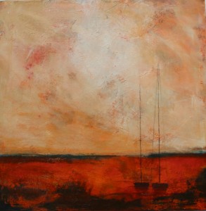 Angekommen | 60x60 | 2012 | Mischtechnik 